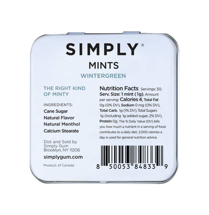 Simply Mints - Wintergreen | Pack of Six