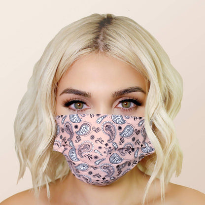 Paisley Face Masks 20pk 3ply Disposable, Non-medical