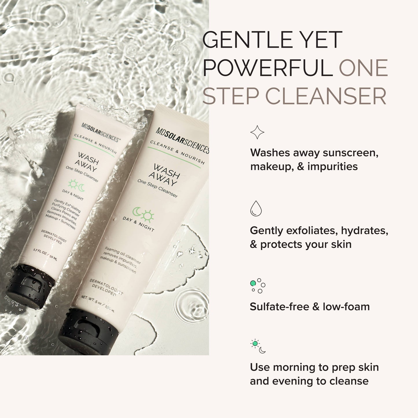 Wash Away One Step Cleanser 5 oz