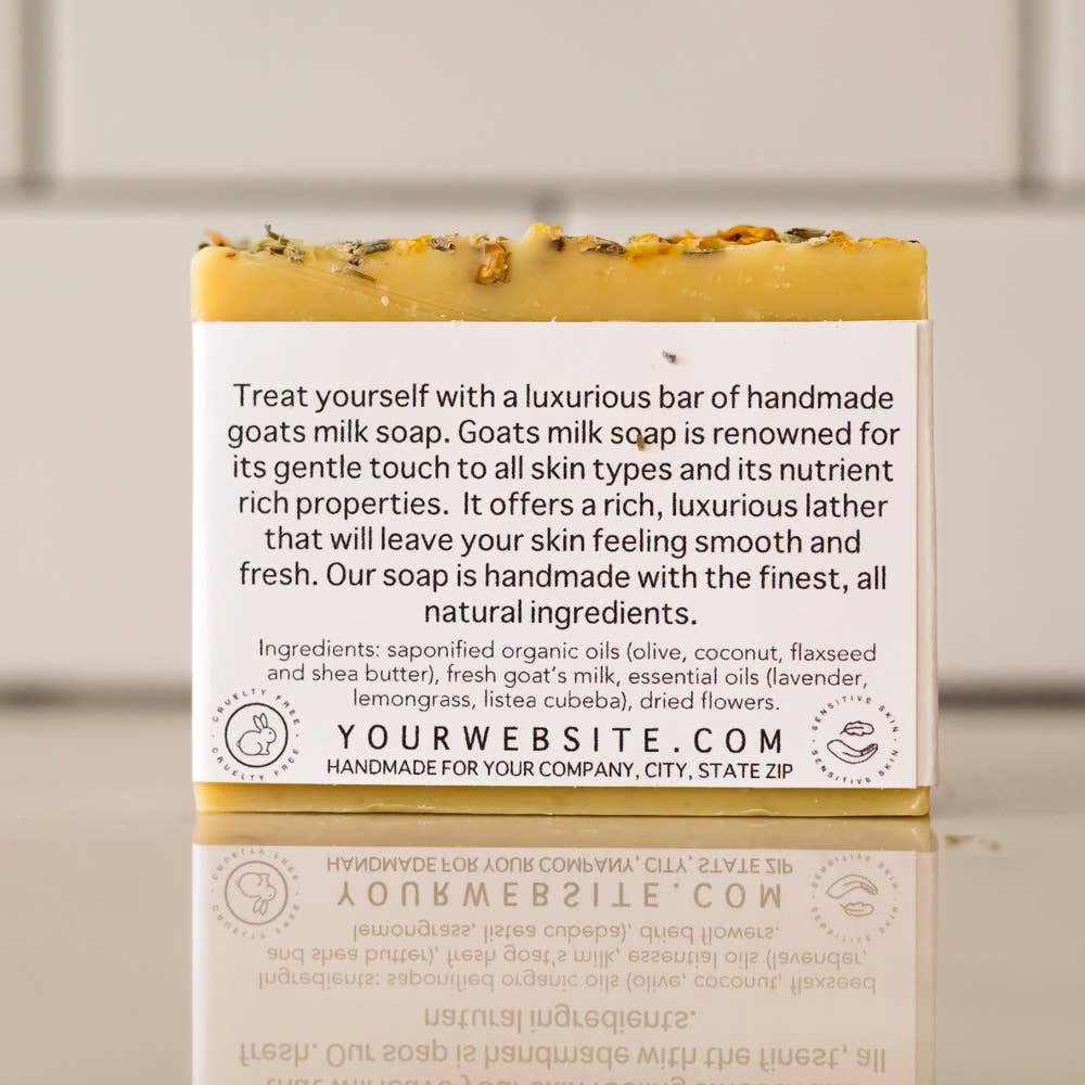 Private Label Goats Milk Soap Style 2 - with your logo!: Mint Blend