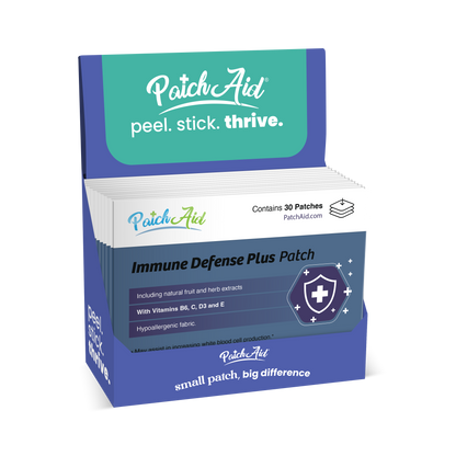 Immune Defense Plus Patch - Immune Support with Zinc & C, D: 12-Pack with Display Case