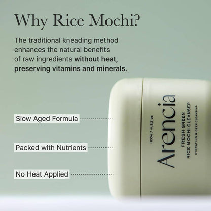Arencia Fresh Green Rice Mochi Cleanser 4.23oz | Wholsale K-Beauty