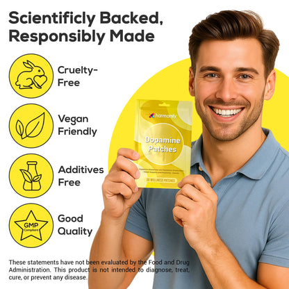HARMONIFY Dopamine Patches – Mood & Focus Support 30 Patches