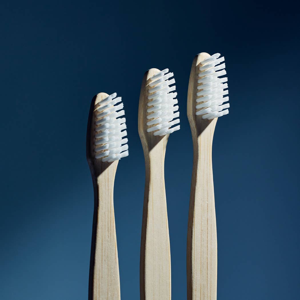 Davids premium bamboo toothbrush | adult soft | 3 pack
