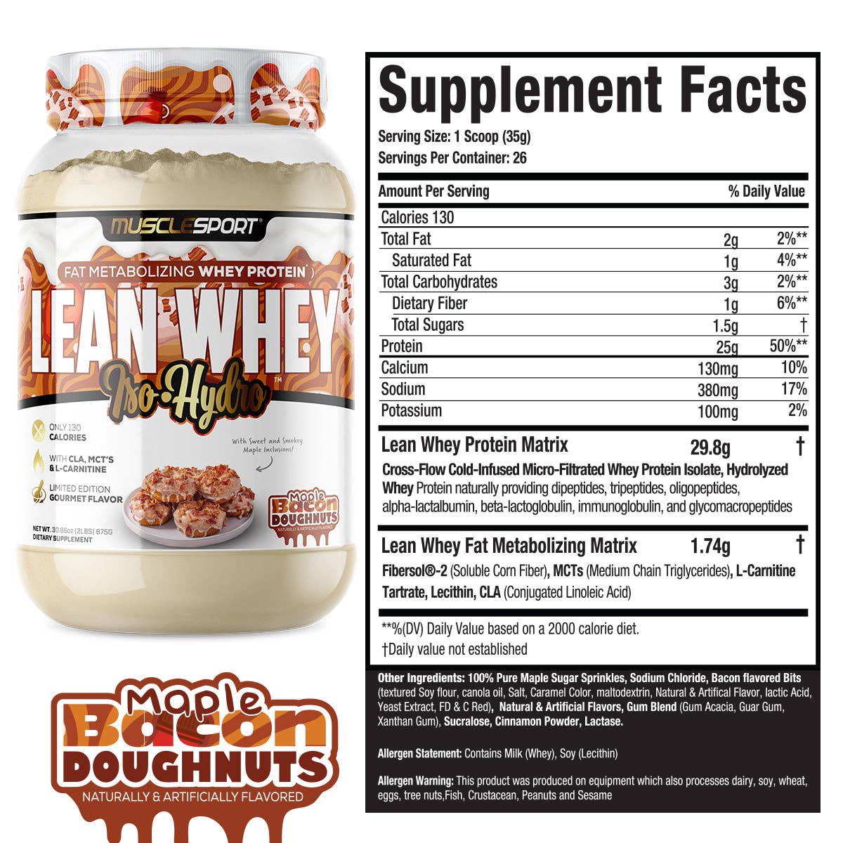 Lean Whey® Iso Hydro Gourmet Protein 2lb - Limited Edition: Crispy Cookie