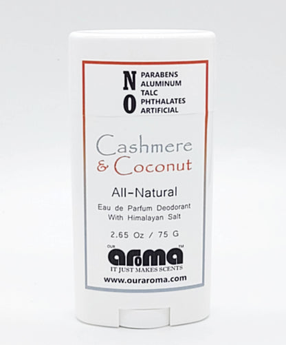 Our Aroma Cashmere & Coconut 2.65 oz All-Natural Deodorant: Cashmere & Coconut / 2.65 Fl oz