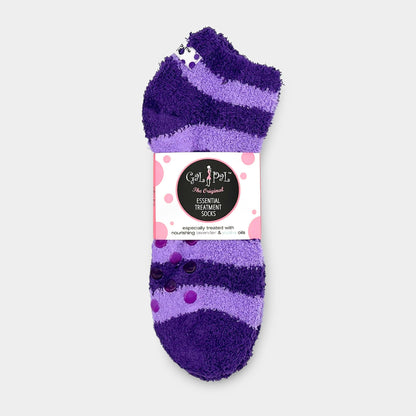 Gal Pal Moisture Essential Treatment Socks: Blue / Dots