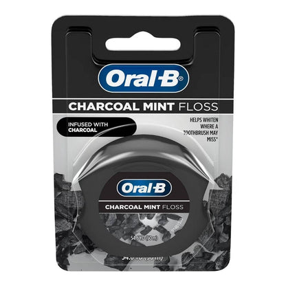 Oral-B Charcoal Mint Floss,  54.6 YD / (50m)