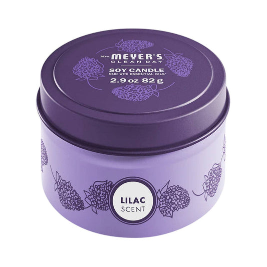 Mrs. Meyer's Limited Edition Soy Tin Candle, Lilac, 2.9 oz
