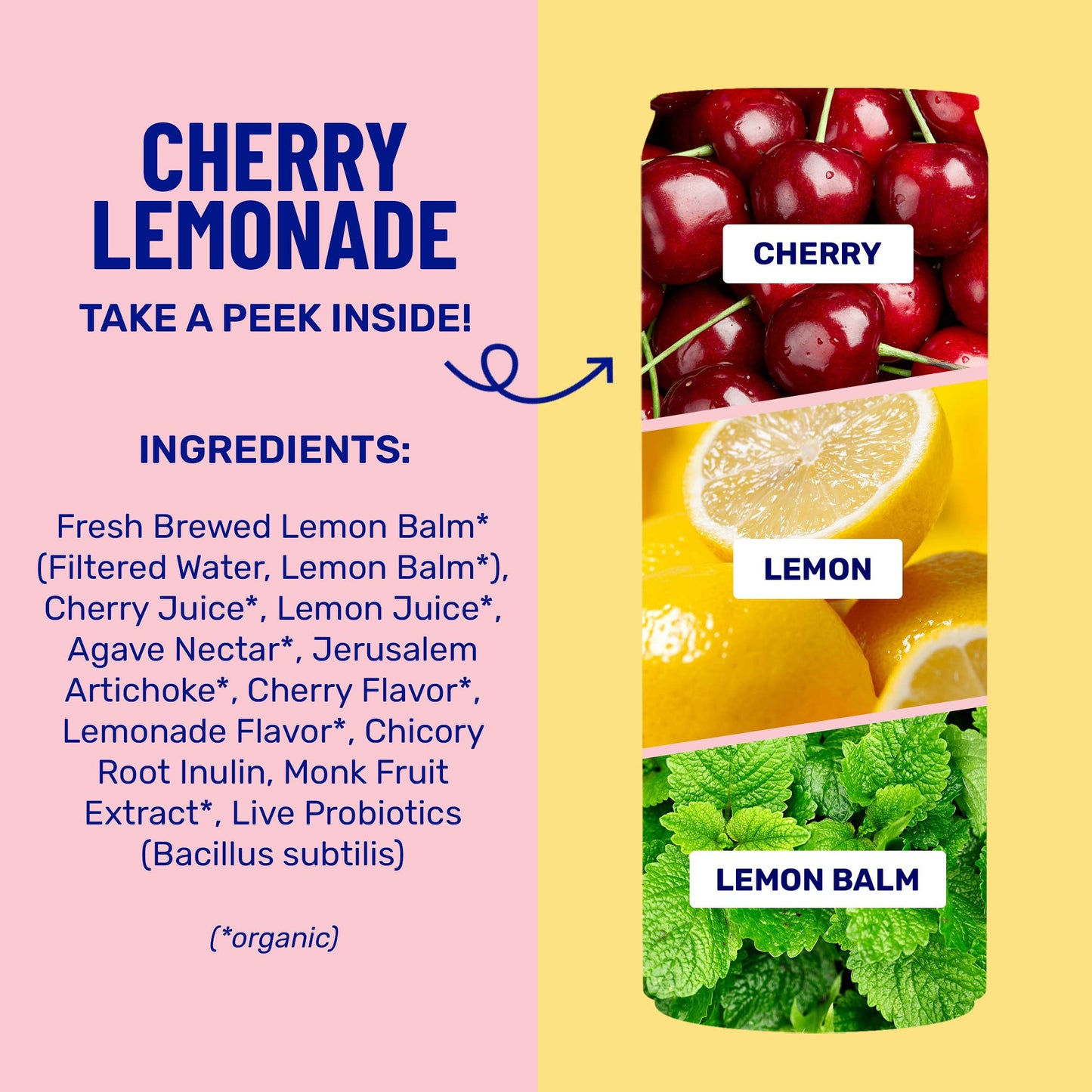 Cherry Lemonade Sparkling Prebiotic + Probiotic Drink