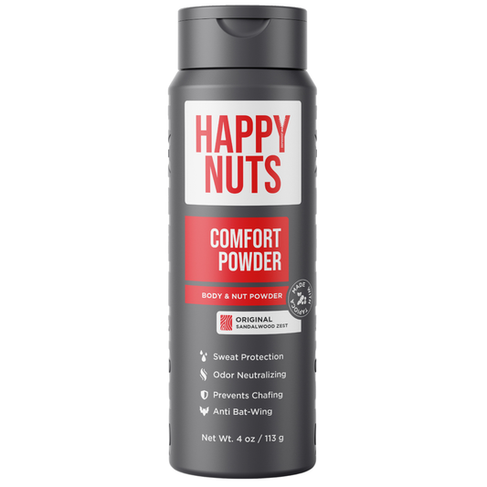 Happy Nuts Comfort Powder - 4oz: Earthy & Woody