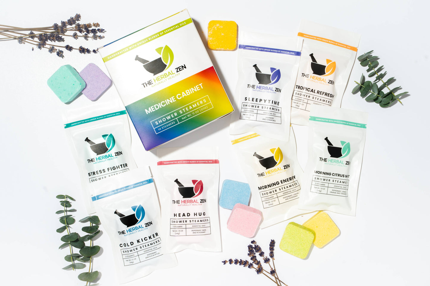 Shower Steamer Gift Box – Medicine Cabinet Variety Set