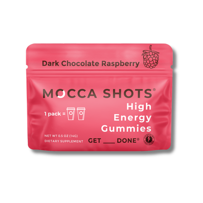 Mocca Shots Chocolate Raspberry Caffeine Gummy |12-Pack