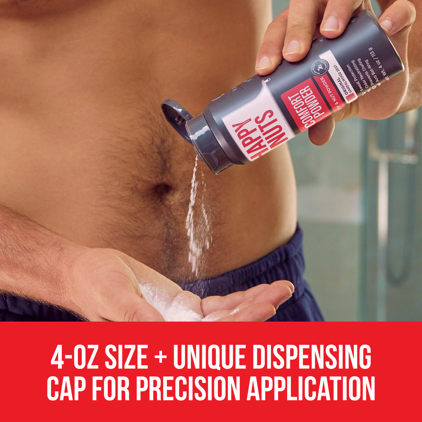 Happy Nuts Comfort Powder - 4oz: Earthy & Woody