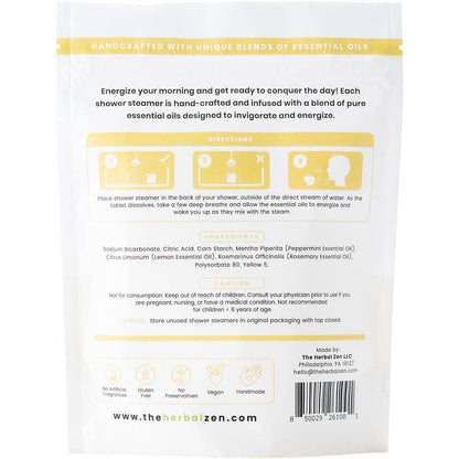 Morning Energy Shower Steamers – Citrus Peppermint Boost: Original