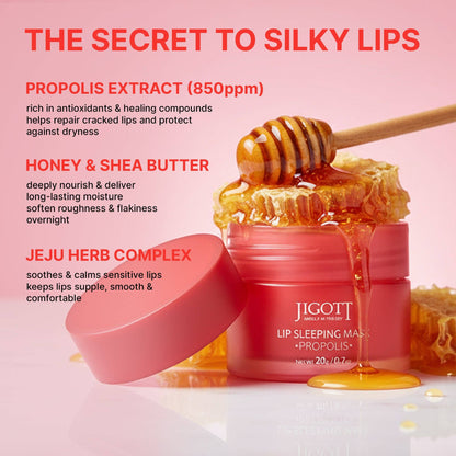 Jigott Lip Sleeping Mask — Overnight Lip Moisture Treatment with Berry Extract — Wholesale K-Beauty