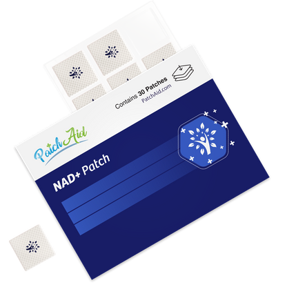NAD+ Patch - Easy Daily Wellness & Self-Care: 12-Pack with Display Case
