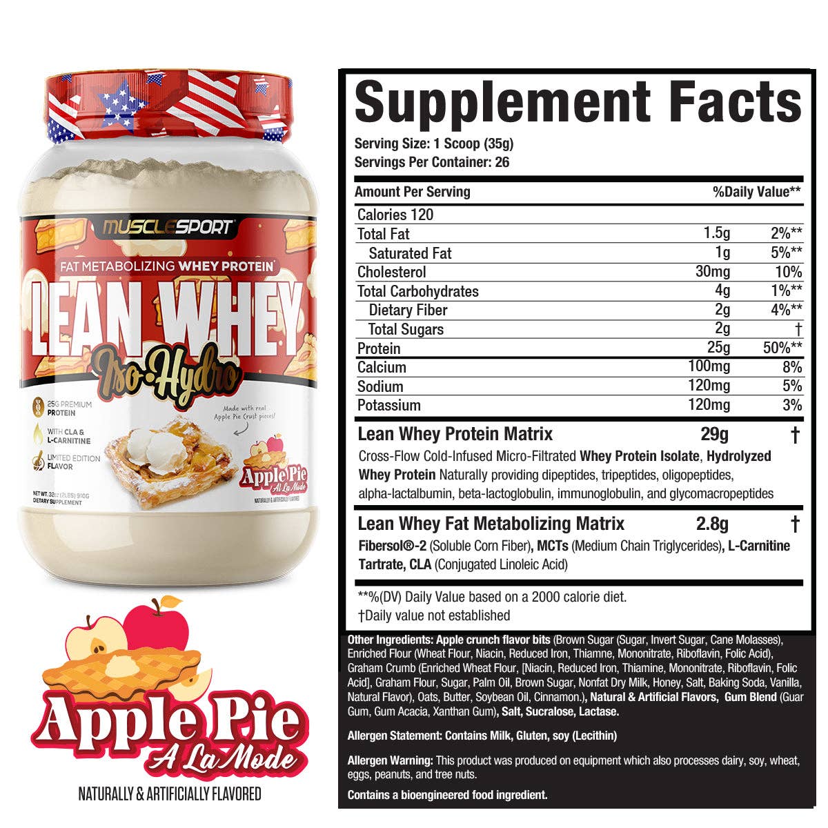Lean Whey® Iso Hydro Gourmet Protein 2lb - Limited Edition: Crispy Cookie