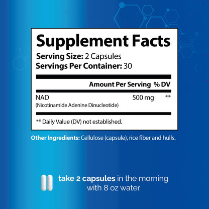 HARMONIFY NAD Supplement (500mg of 95% Pure NAD+ Per Serving, 30-Day Supply) – Vegan, Non-GMO, NAD Booster for Longevity, Anti-Aging, Cellular Health, and Energy