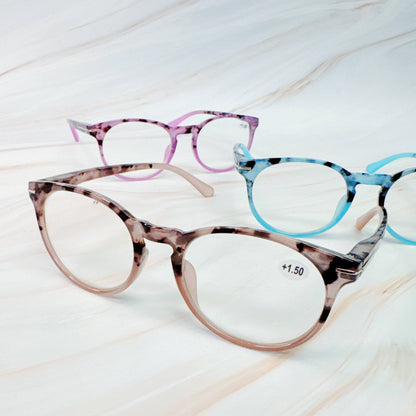 Color Tortoise Reading Glasses: Coffee / 1.5