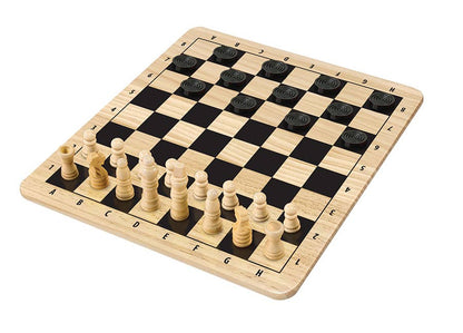 CHESS & CHECKERS - Two Timeless Strategy Games in One Box