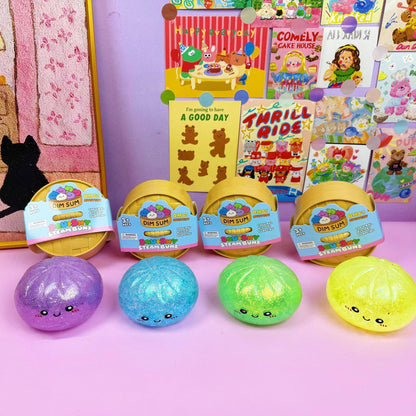 Glitter Bead Dumpling Shape Squishy Stress Relief Toy: Glitter Bead Emoji Dumpling / ONE SIZE