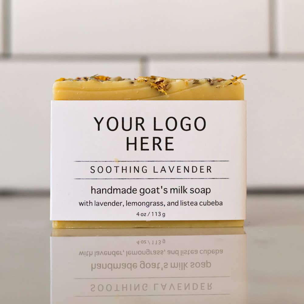 Private Label Goats Milk Soap Style 2 - with your logo!: Mint Blend