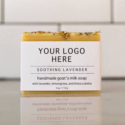 Private Label Goats Milk Soap Style 2 - with your logo!: Mint Blend