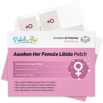 Awaken Her Female Libido Patch - Desire & Energy Support: 12-Pack with Display Case
