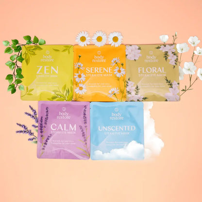 BODY RESTORE Steam Eye Mask Spa Relax Five Packs or Single: SINGLE Green Tea