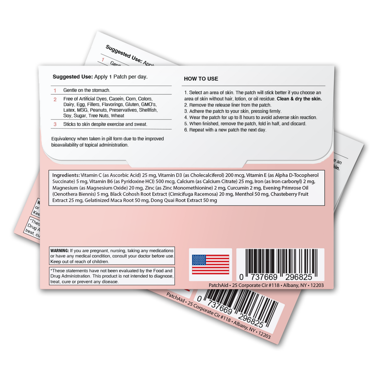 Easy Cycle Patch - Menstrual Relief & Hormone Support: 12-Pack with Display Case