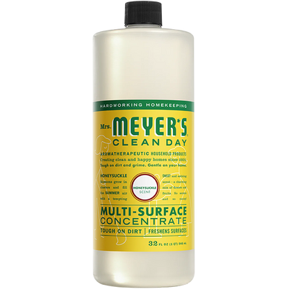 Mrs. Meyers Clean Day Multi-Surface Concentrate Cleaner, Honeysuckle, 32 Fl Oz
