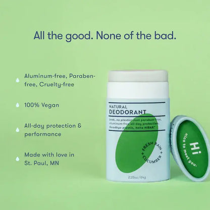 HiBAR Deodorant Fresh Rain + Cucumber