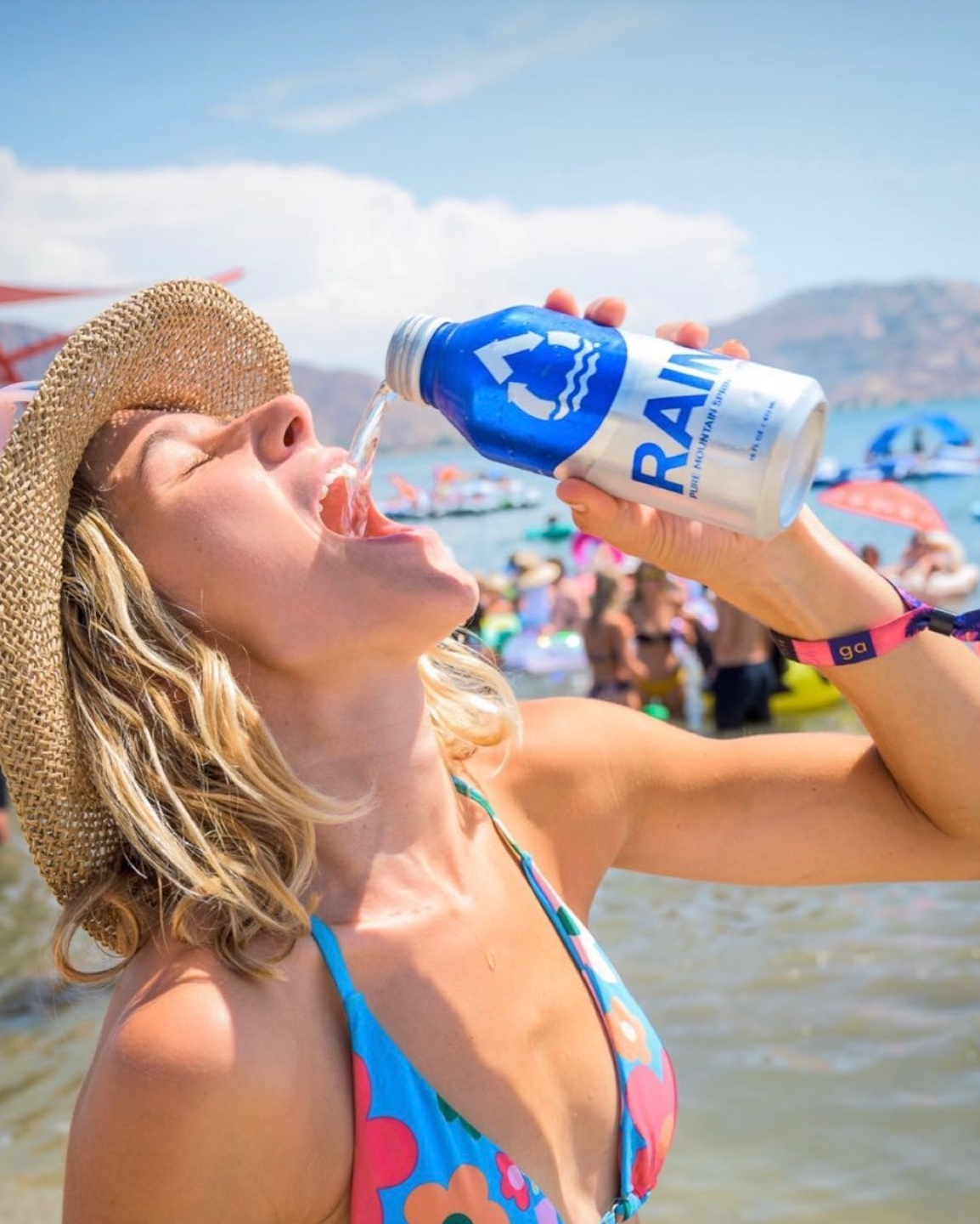 RAIN 16oz Aluminum Bottled Spring Water (24pk)