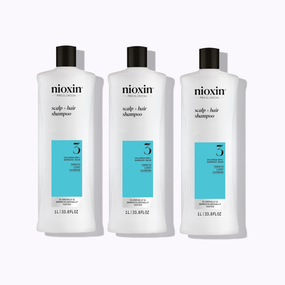 Nioxin System 3 Scalp + Hair Shampoo: 1 Pack / 10.1 fl oz