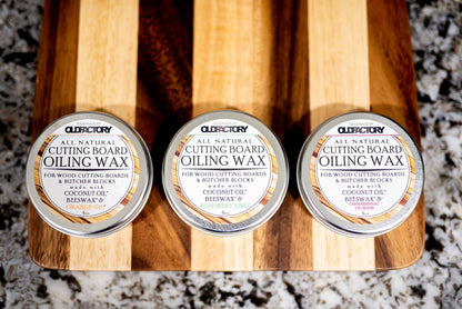 All Natural Cutting Board Oiling Wax 4oz Tin: Chef's Blend
