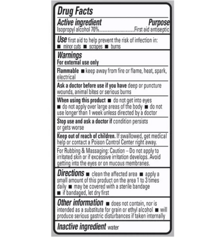70% Isopropyl Alcohol - 16 Fl oz: 0.7 / 16 Fl oz / 473 ml