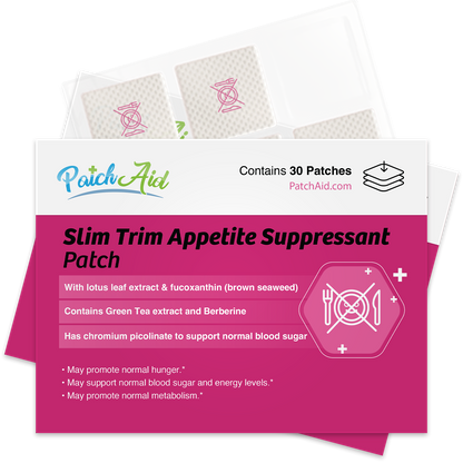 Slim Trim Appetite Suppressant Patch - Reduce Cravings: 1-Pack