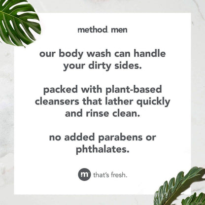 Method Men Body Wash, Glacier + Granite, 18 Oz