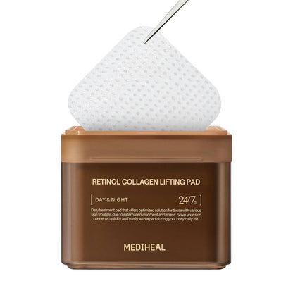 Mediheal Retinol Collagen Lifting Toner Pad – Firming Vegan Pads with Pure Retinol & Dual Collagen | Wholesale K-Beauty